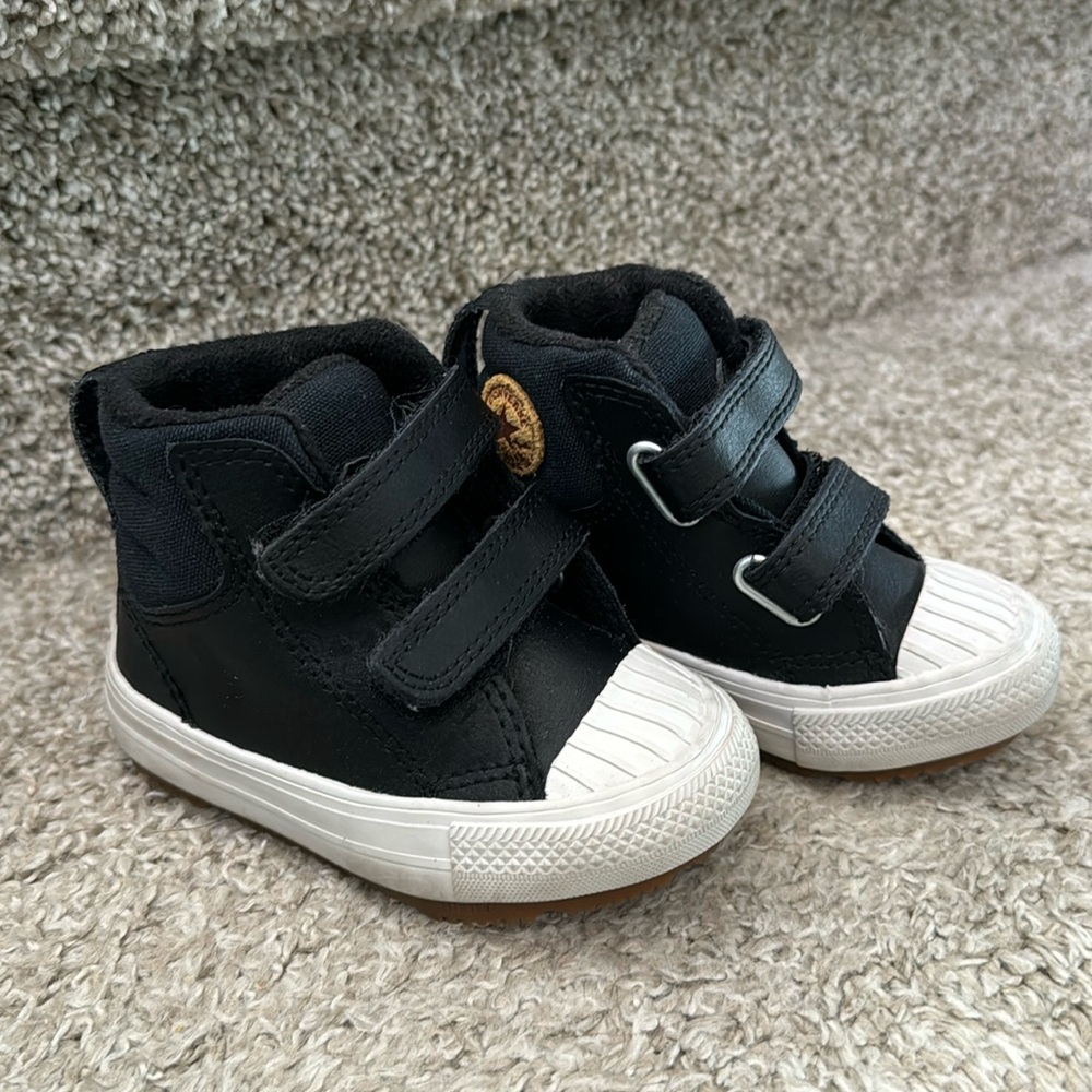 Converse boots. Toddler size 4. Black. Excellent used condition.